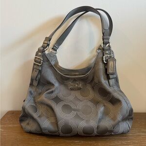Coach Madison Dotted Op Art Maggie Shoulder Bag
